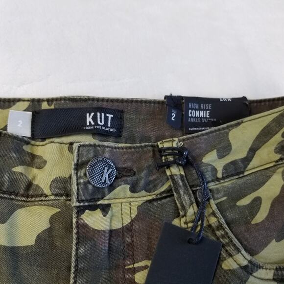 NWT KUT from the Kloth Camouflage Skinny Jeans High Rise Distressed | Size 2 - Picture 9 of 9